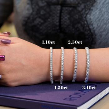 18K白金 3.10卡Dahlia鑽石手鏈