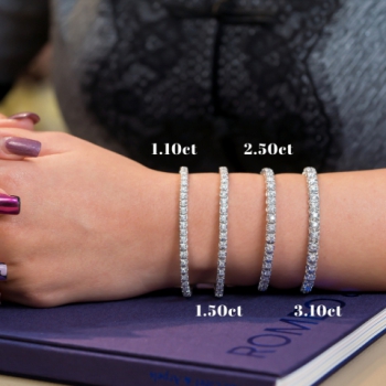 18K白金 1.05卡Dahlia鑽石手鏈